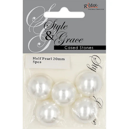 20mm Style & Grace Half Pearl